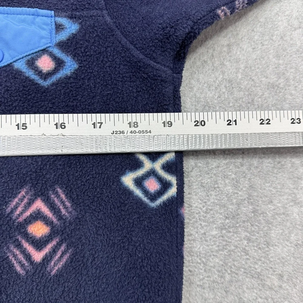 Patagonia Lightweight Synchilla Snap T Pullover Women Small Geometric Aztec SSNE